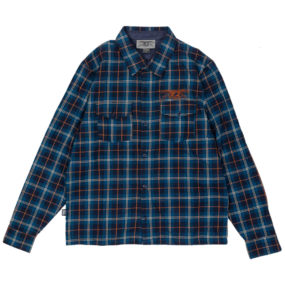M Basic Eagle Flannel L/S Button-Up