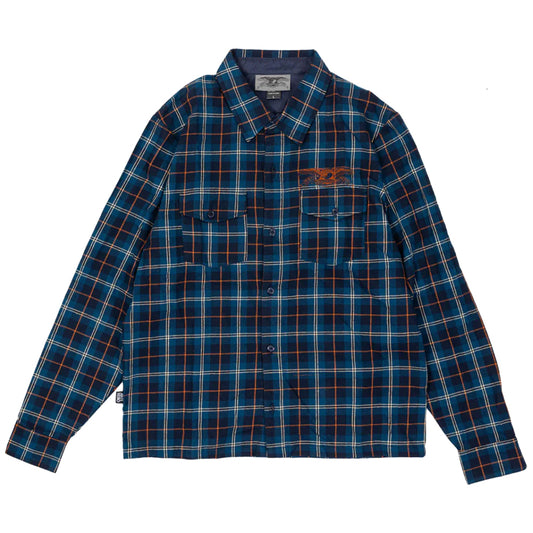 M Basic Eagle Flannel L/S Button-Up