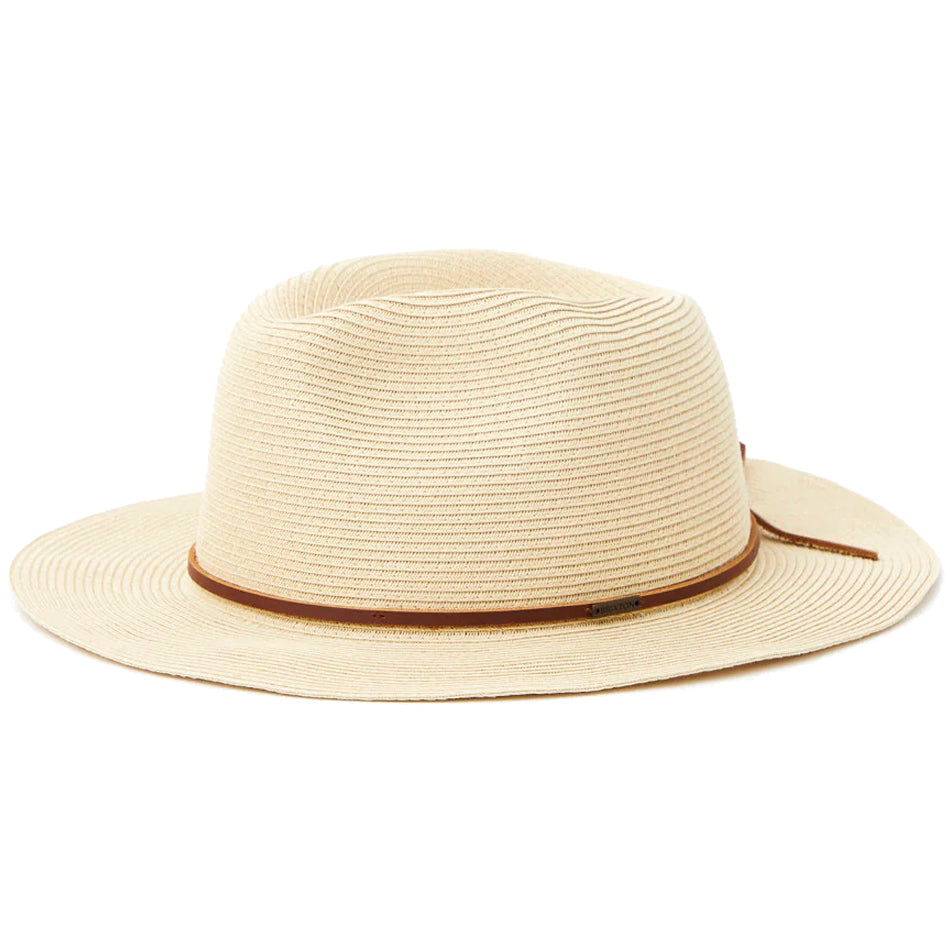 W Wesley Straw Packable Fedora Hat