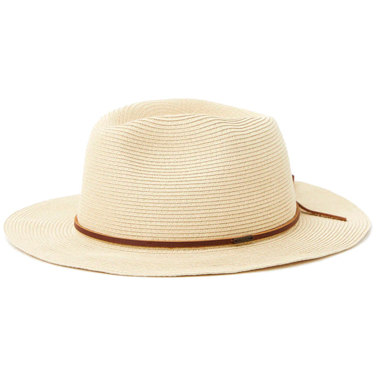 W Wesley Straw Packable Fedora Hat