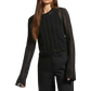 Sheer Knit L/S Top