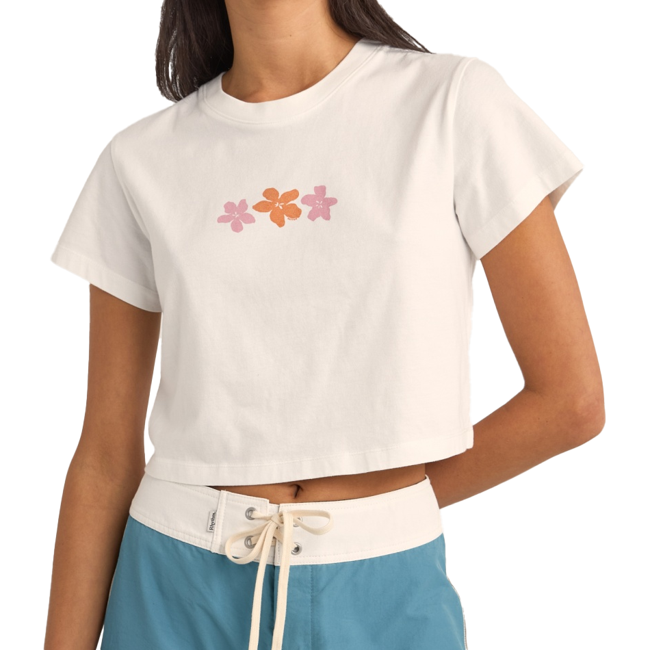 Bora Bora Floral Crop Crew S/S T-Shirt 2025
