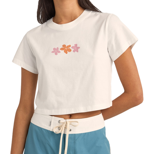Bora Bora Floral Crop Crew S/S T-Shirt 2025