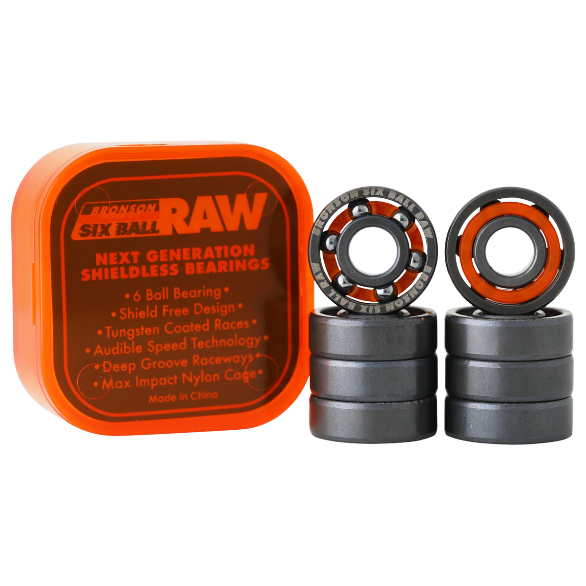 Bronson 6-Ball Raw Bearings