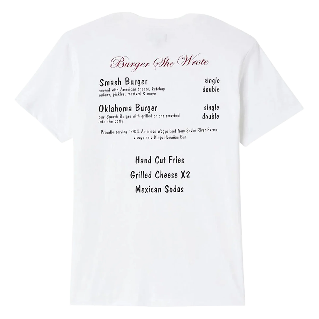 Burger She Wrote Pocket S/S T-Shirt