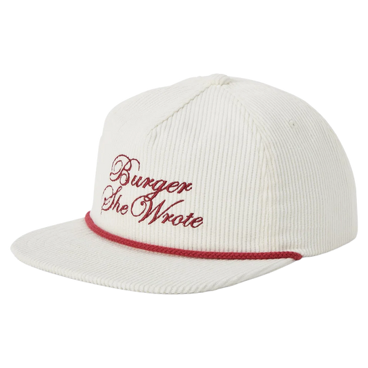 Burger She Wrote Snapback Hat