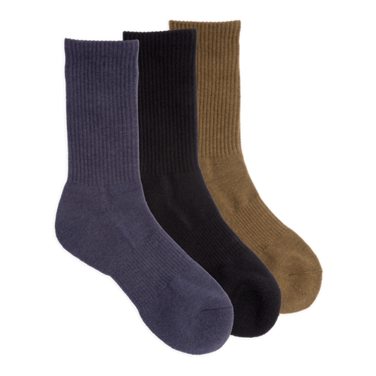Everyday Crew Three Pack Solid Sock 2024