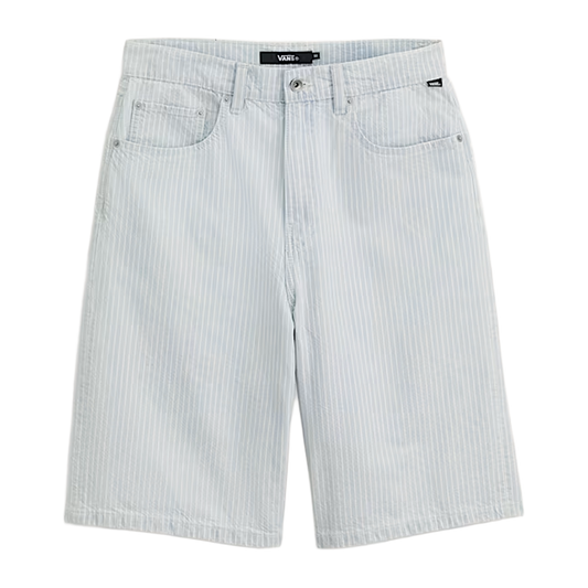 Check-5 Baggy Striped Denim Short