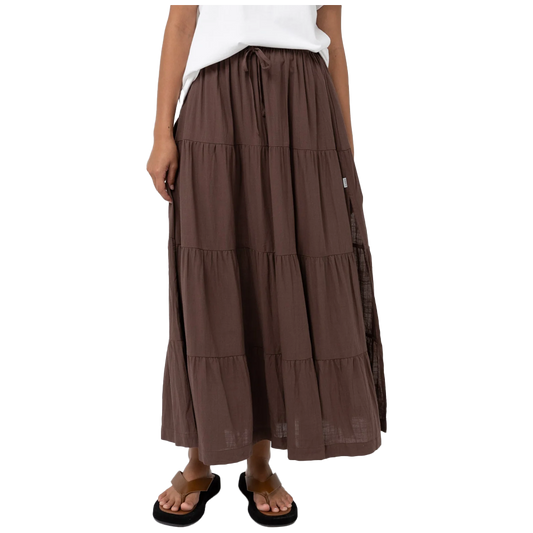 Classic Tiered Maxi Skirt 2025