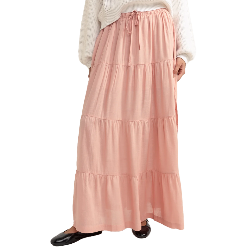 Classic Tiered Maxi Skirt 2025