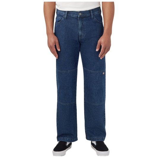 Loose Fit Double Knee Denim Pant