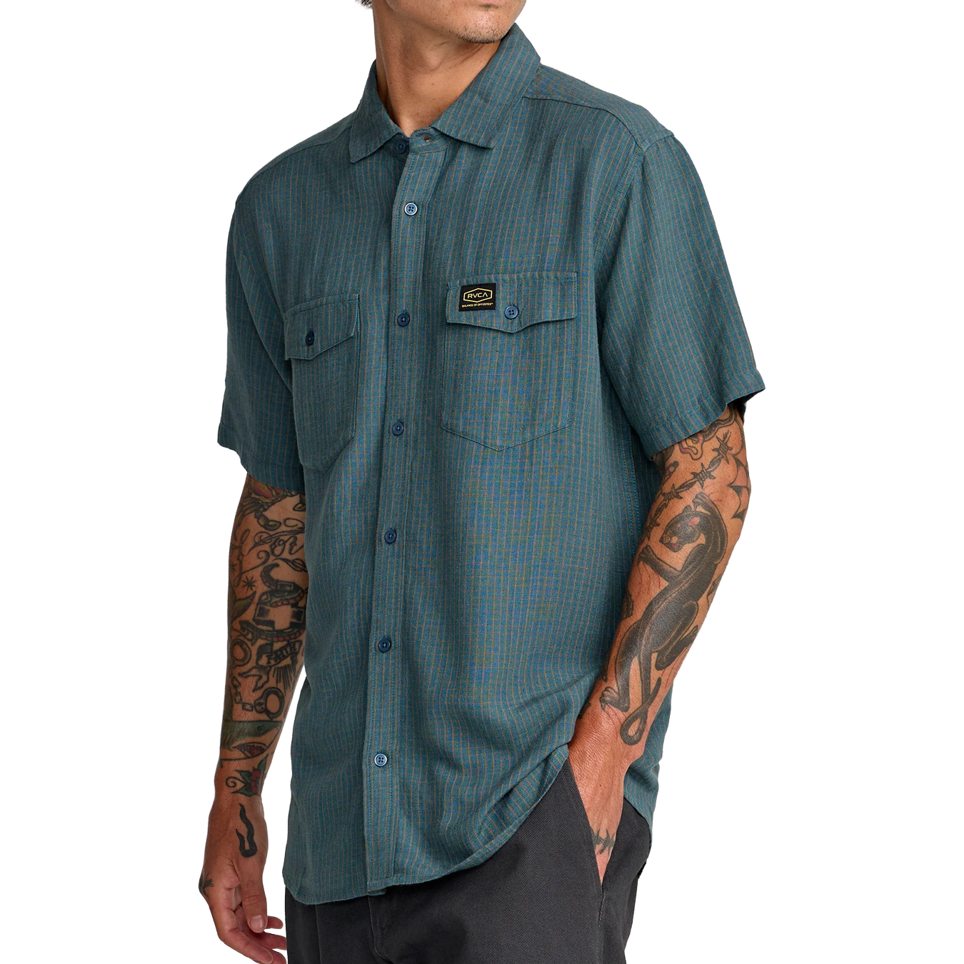 RVCA Dayshift Plaid S/S