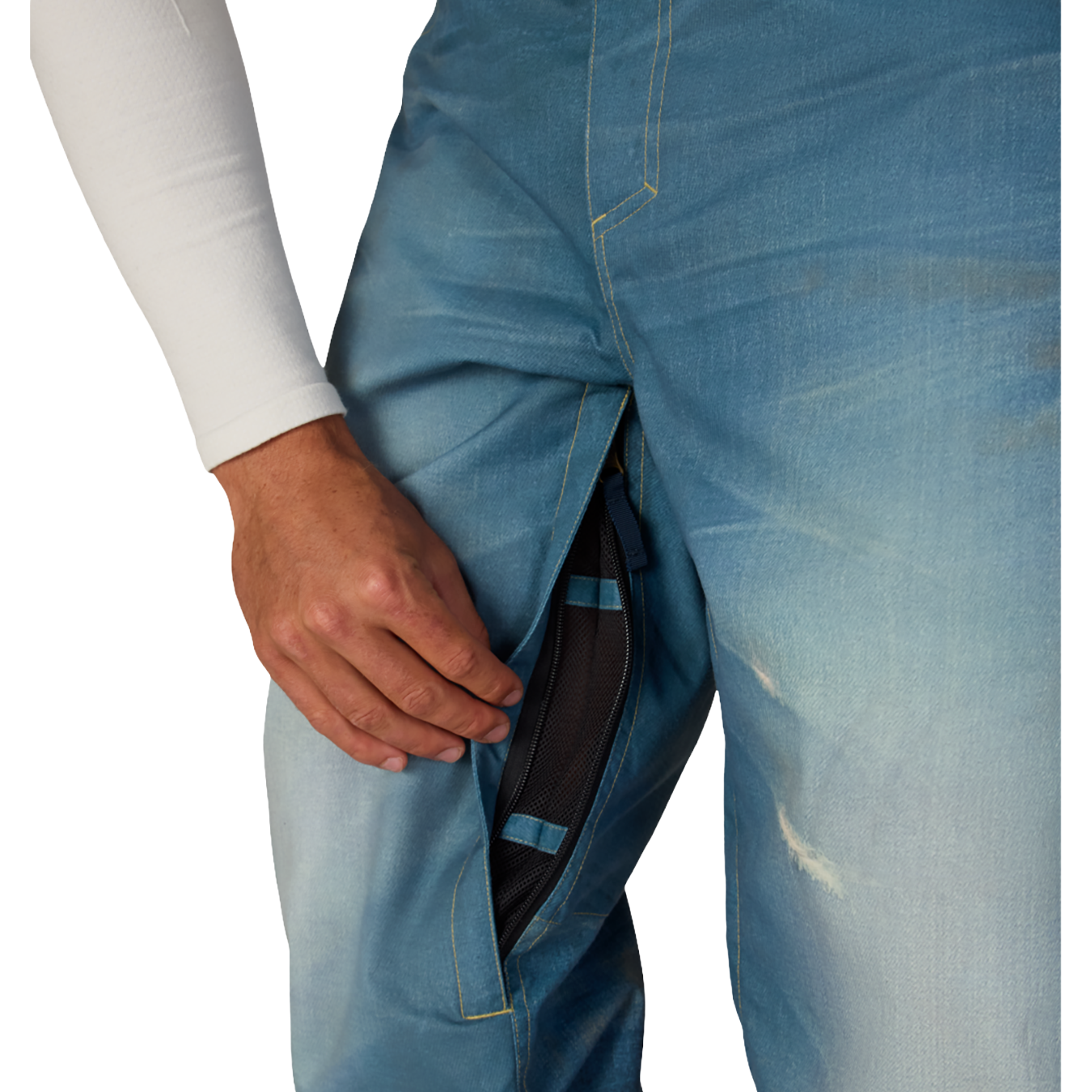 Deconstructed Denim Insulated Pant