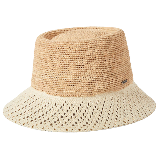 Ellee Festival Straw Bucket Hat - Natural/Natural