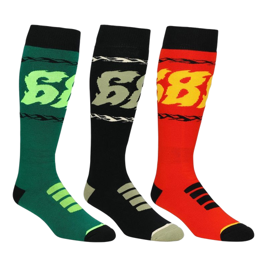 Flame 3 Pack Sock 2026