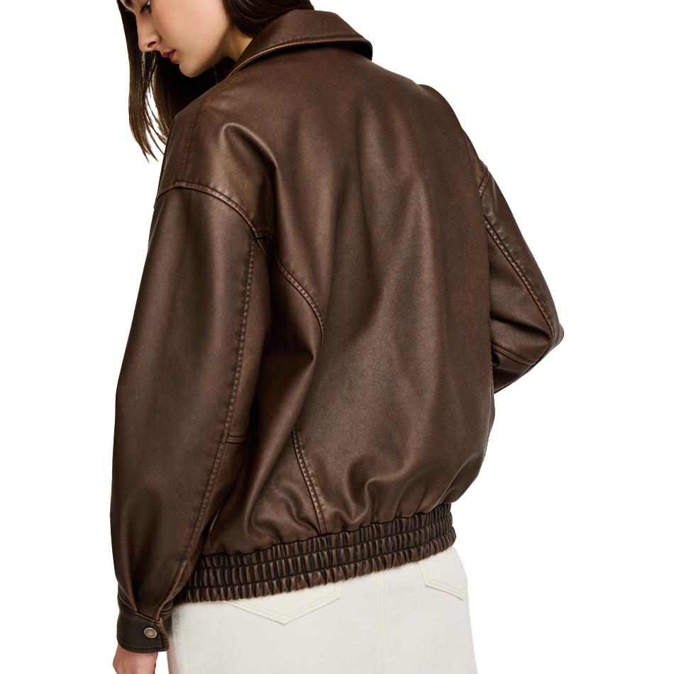 Danica Vegan Leather Bomber 2025