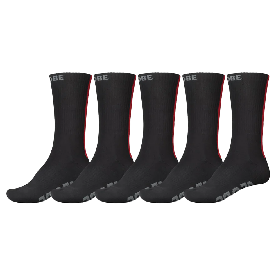 Stripe Hi Crew Sock 5-Pack 2025