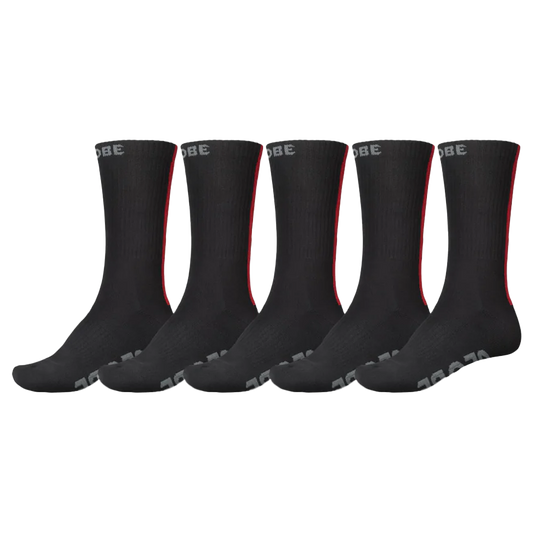 Stripe Hi Crew Sock 5-Pack 2025