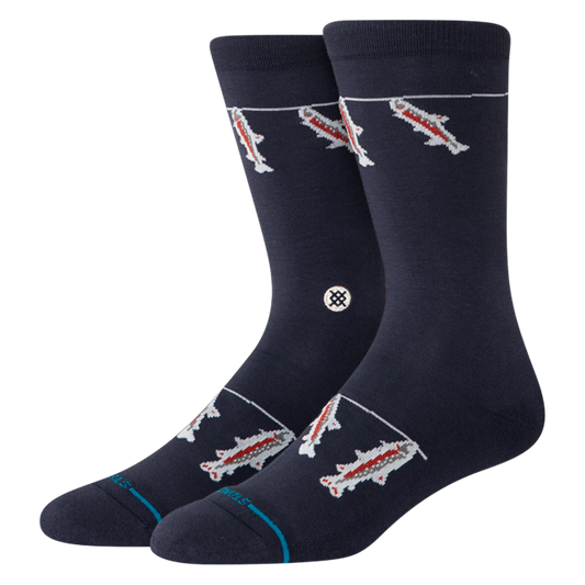 Gone Fishin Crew Sock