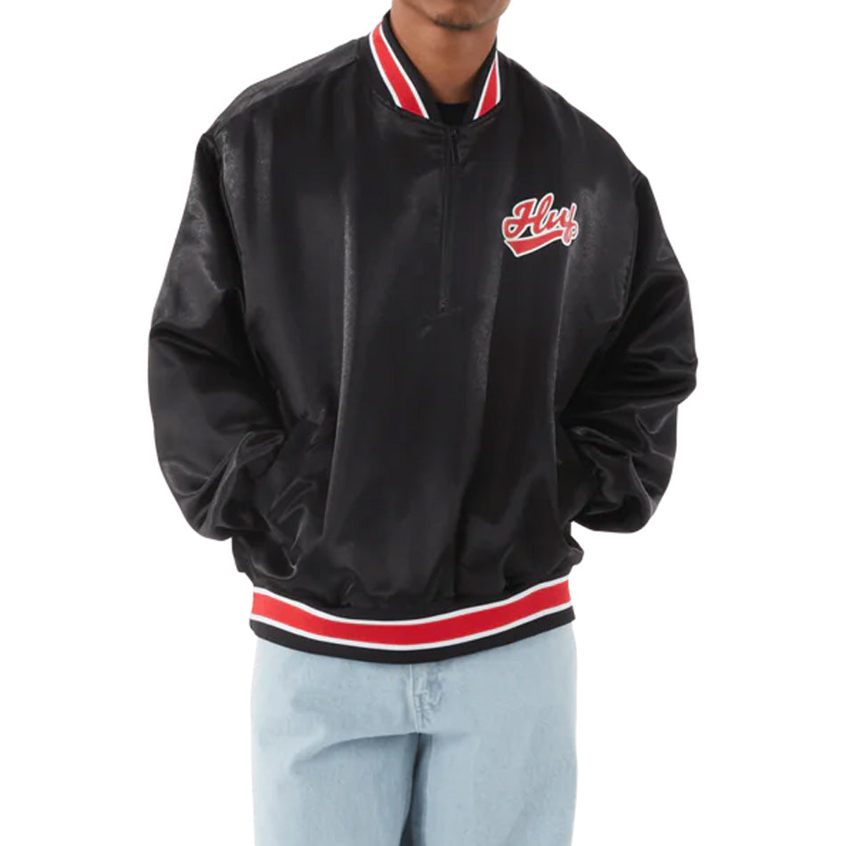Pop Fly Satin Baseball Jacket 2024