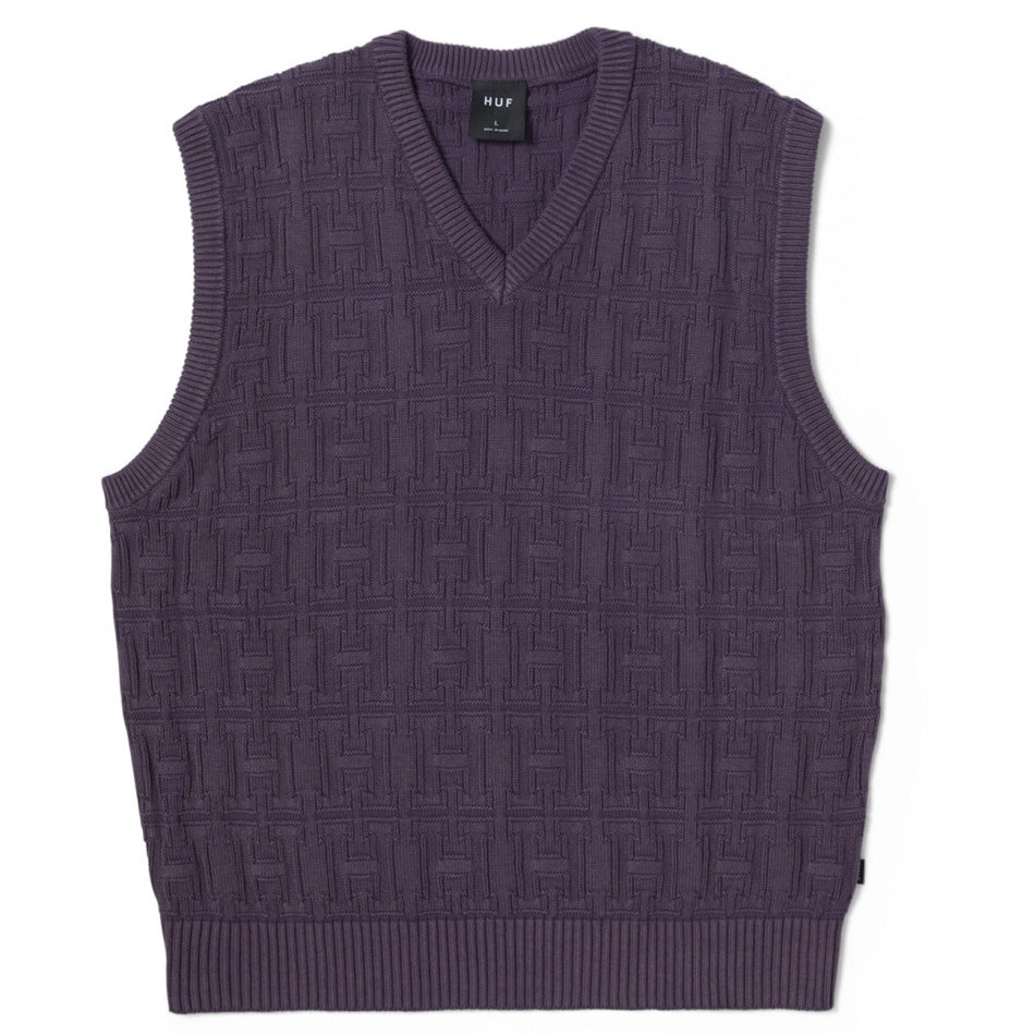 Interlaced Jacquard Overdyed Vest