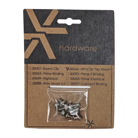 Hardware for Ultraclip 1.0 Top Mount, M5 Standard Thread 2026