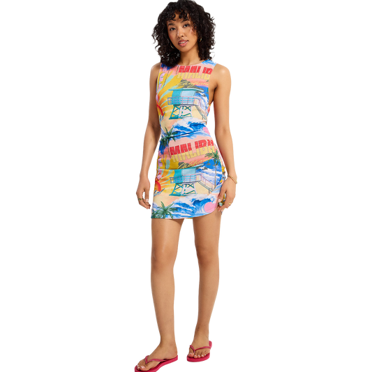 Hotel Malibu Sheer Cover Up Dress