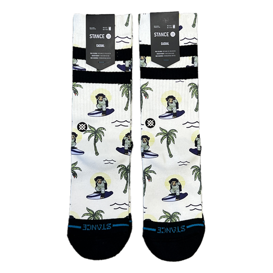 Surfin Monkey Crew Sock
