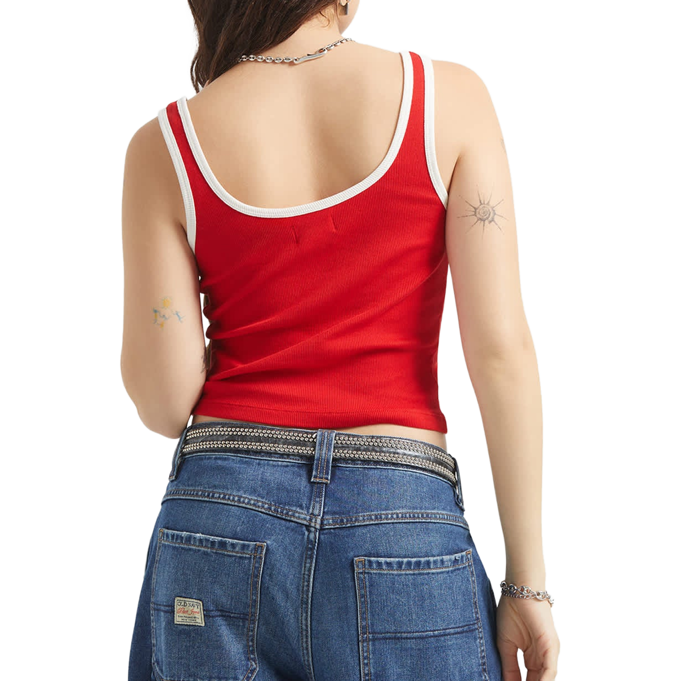 I'm With The Band Ringer A- Tank Top