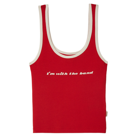 I'm With The Band Ringer A- Tank Top