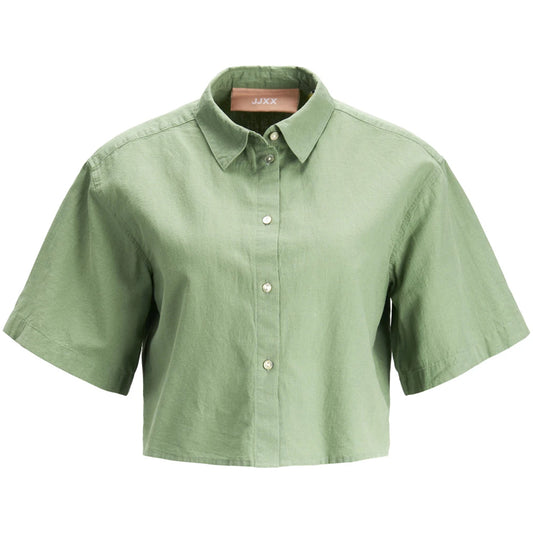 W JXLulu Cropped Comfort S/S Top