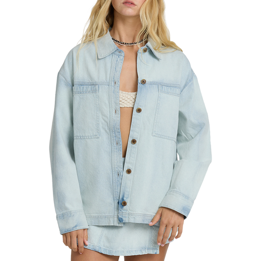 Jade Saltwashed Woven L/S Shirt