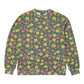 Painted Flowers Waffle Knit Crew 2025