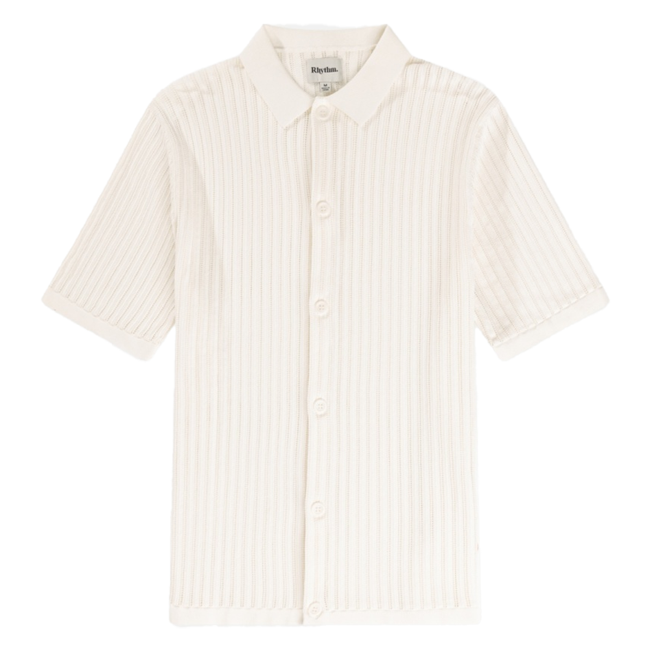 Knit Button Down S/S Polo Shirt 2025