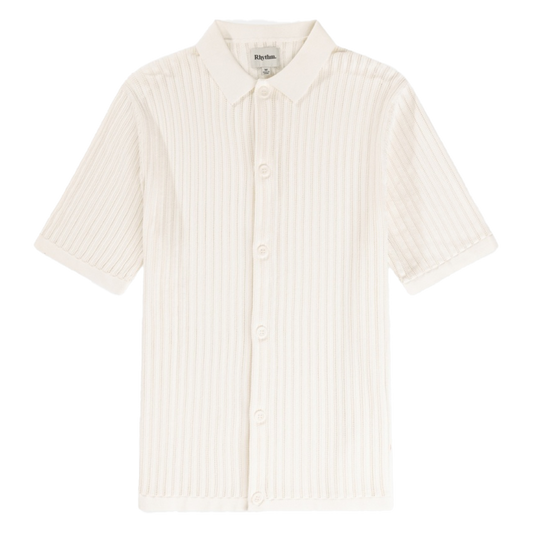 Knit Button Down S/S Polo Shirt 2025