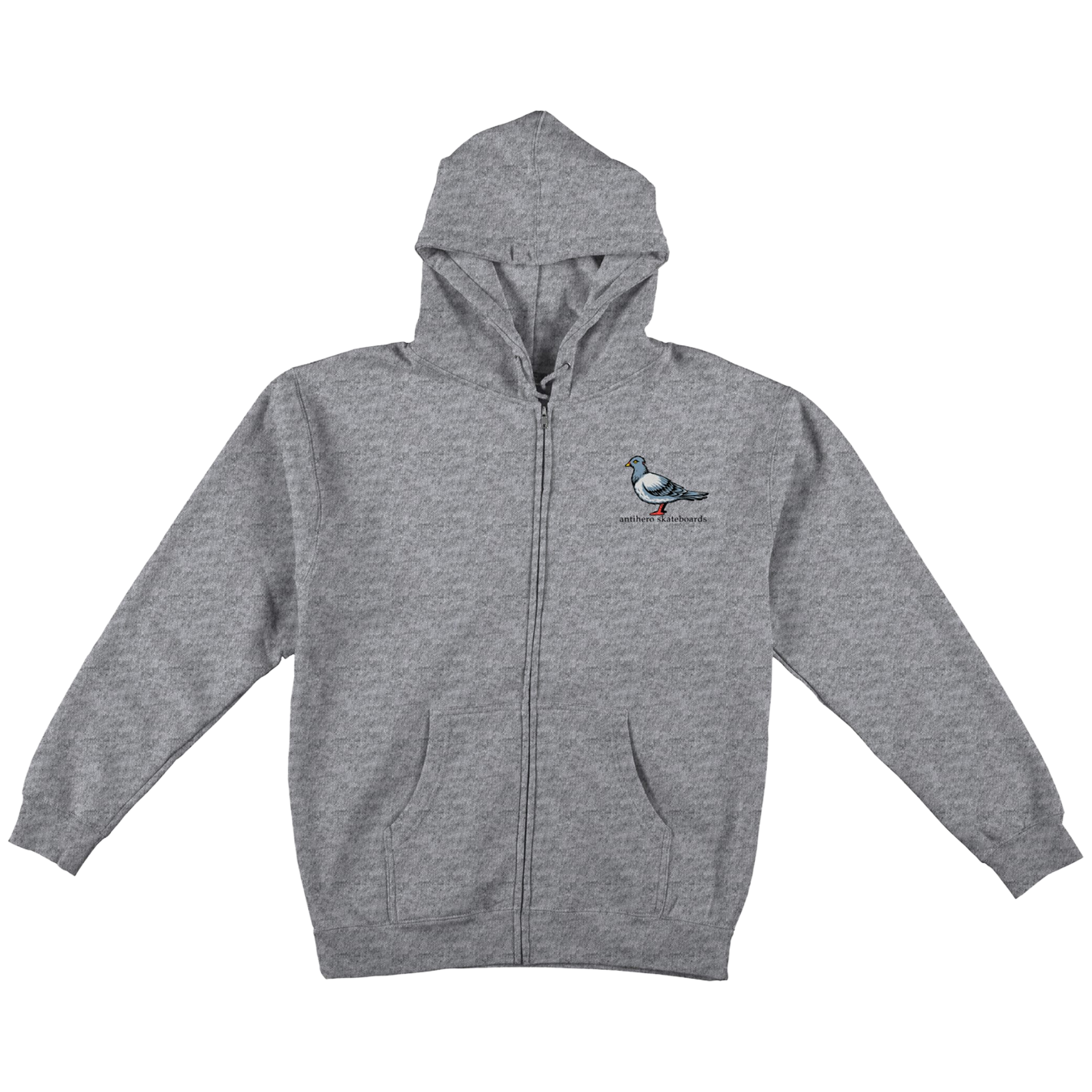 Lil Pigeon Embroidery Zip Hoodie