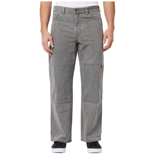 Loose Straight Double Knee Jean