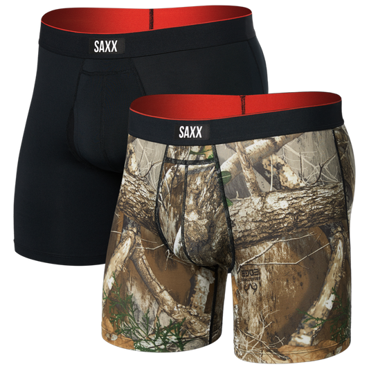 Multi-Sport Mesh Boxer Brief Fly 2Pk