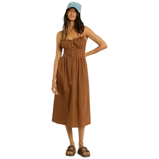 On The Dot Woven Midi Tank Dress