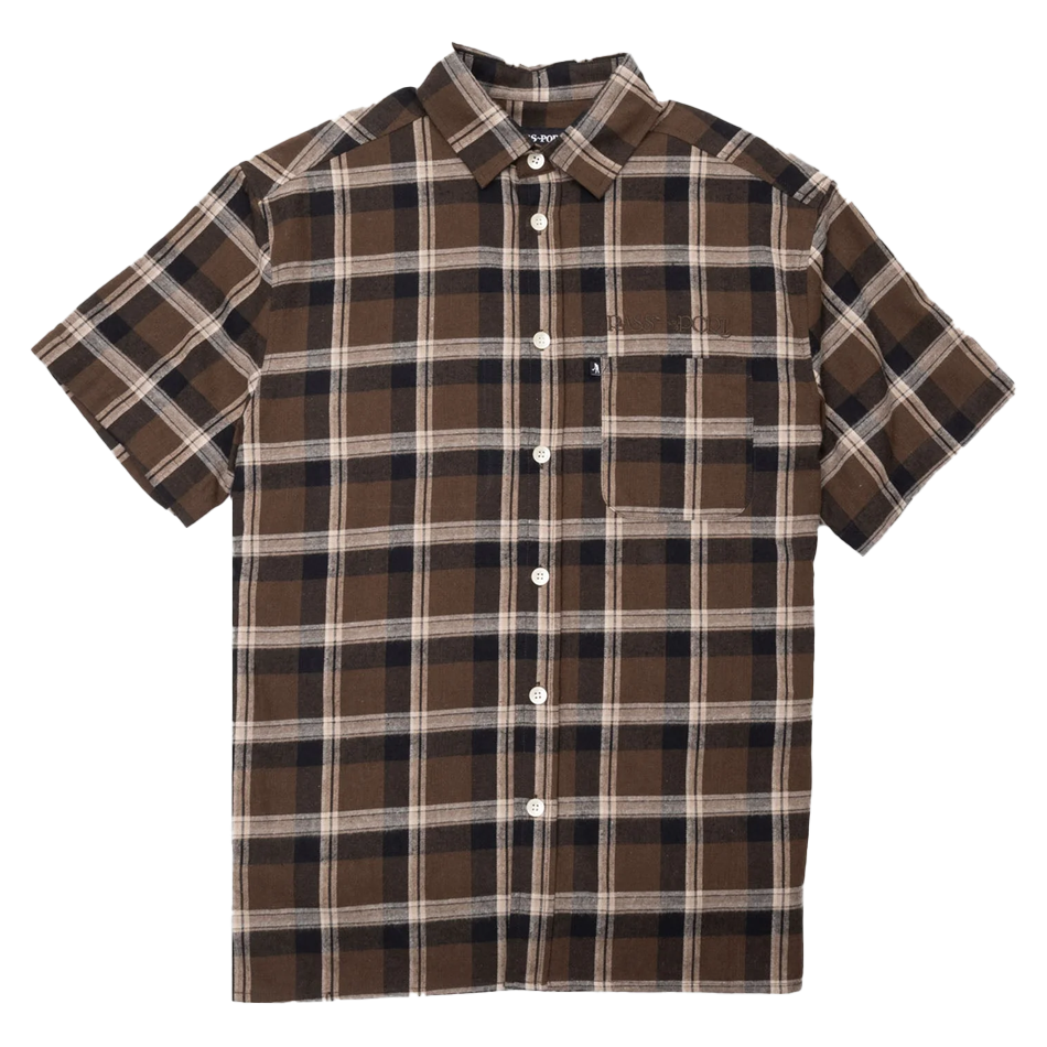 Stem Logo Workers Check S/S Shirt