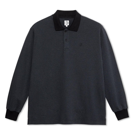 M Houndstooth Long Sleeve Polo Shirt FA23