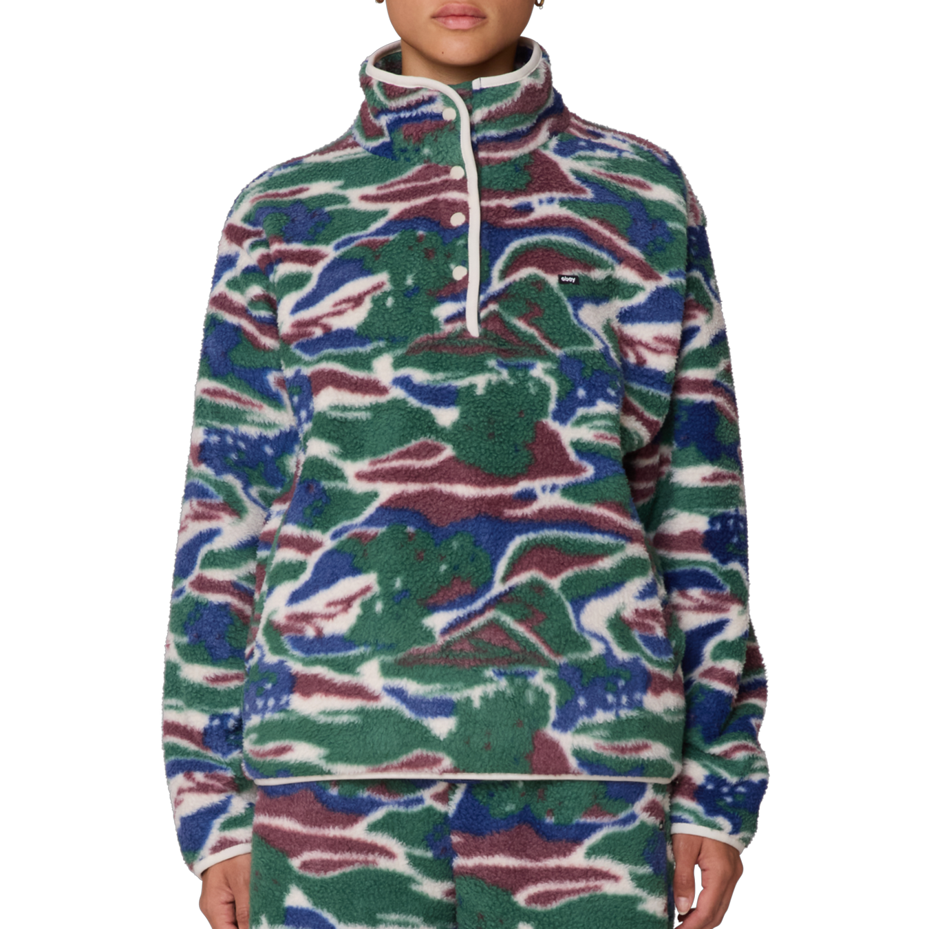 Pastures Mock Neck Pullover Fleece 2025