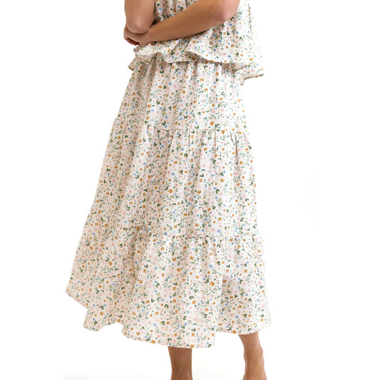 Lavinia Floral Midi Skirt