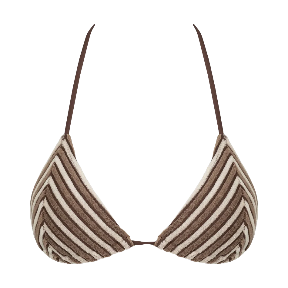 Terry Sands Stripe Slide Tri Top