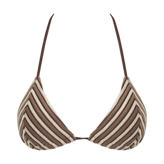 Terry Sands Stripe Slide Tri Top