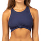 W Surf Gypsy Knot Crop Bikini