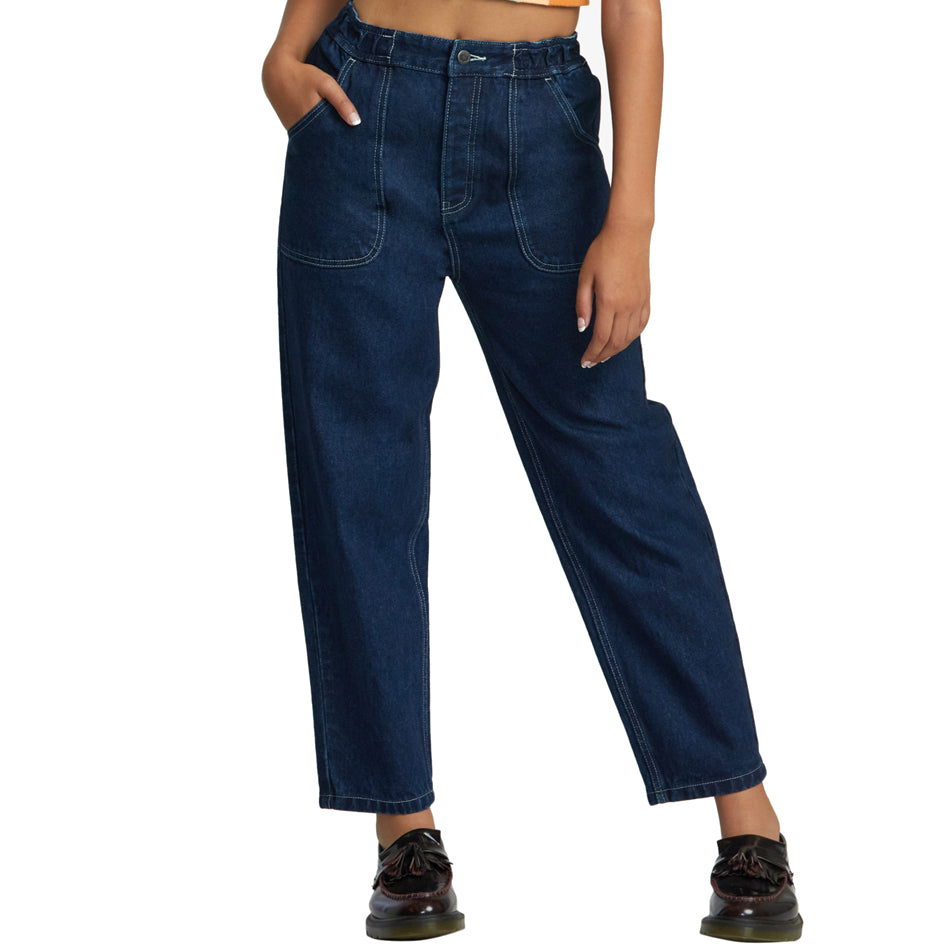 W Scrunchie Denim Pant