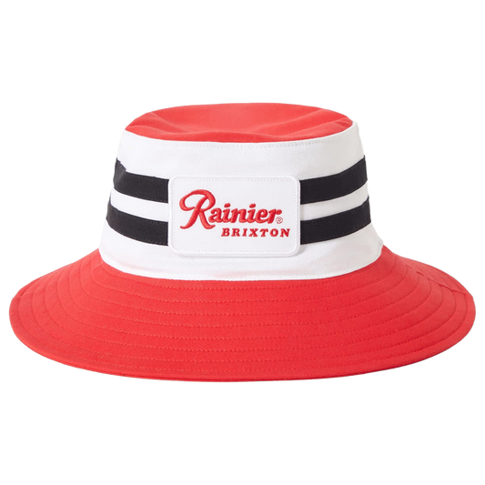 Rainier X Brixton Boonie Hat - Natural/Red