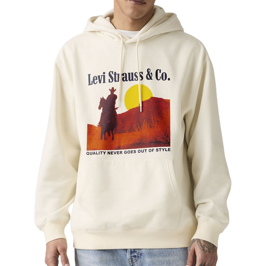 Relaxed Graphic Archical Western Edge Hoodie