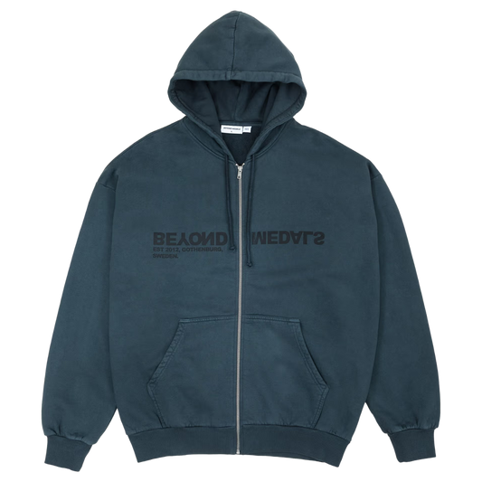 Reverse Logo Zip Hoodie